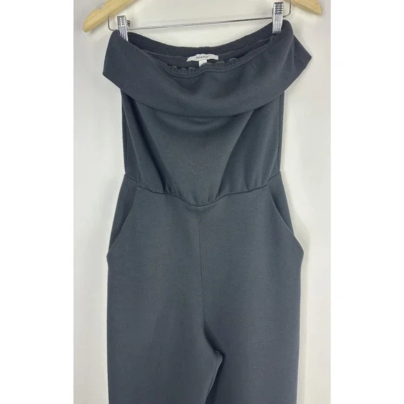 Spanx AirEssentials Strapless Jumpsuit Black Aireluxe Stretch 50771R Size Small - Picture 3 of 13